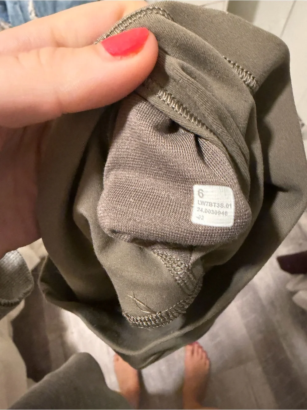 Lululemon Align Bike Shorts in Olive